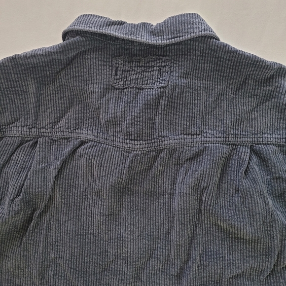 We The Free Cordory Cropped Snap Button Jacket Medium Gray - Picture 6 of 9